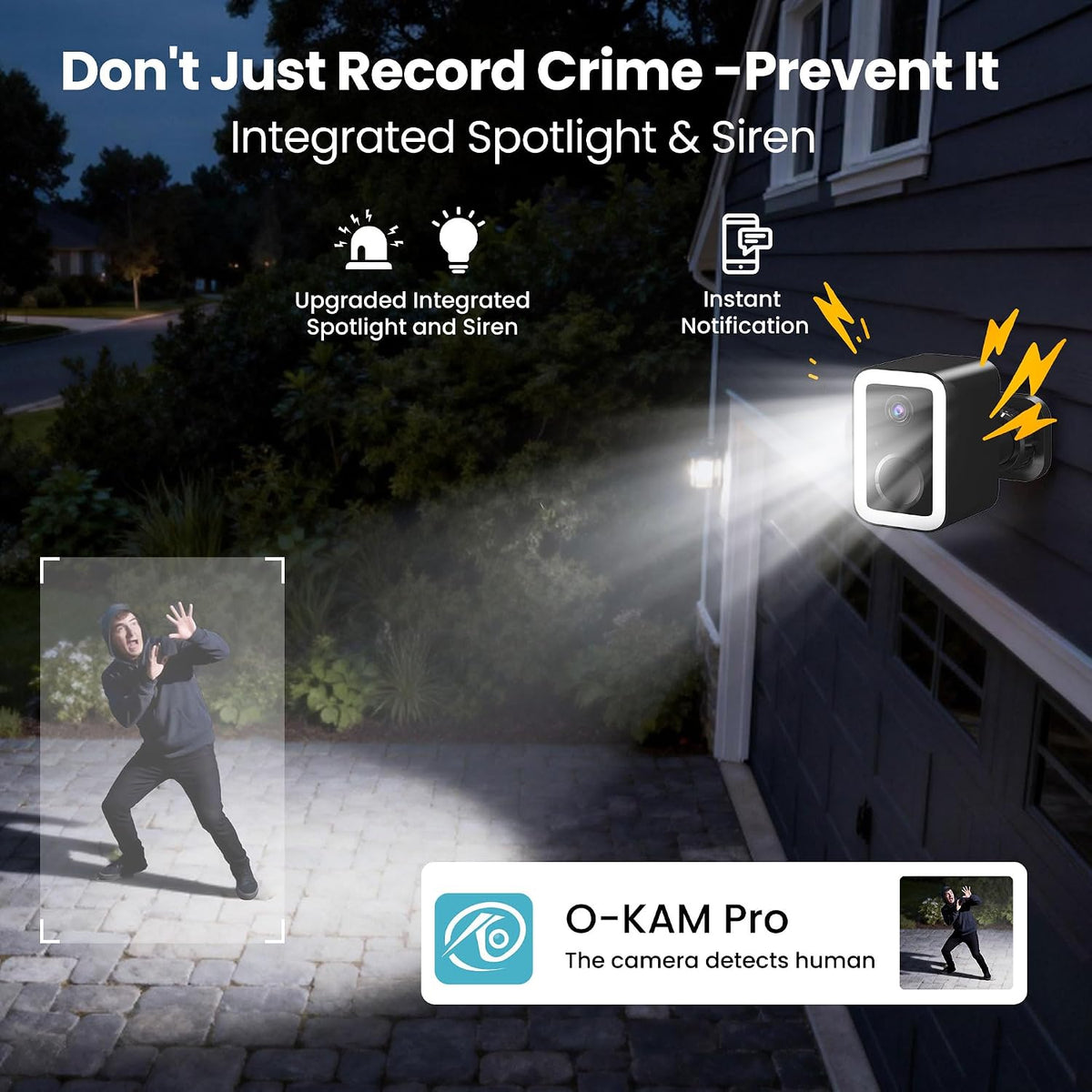 2026 upgraded 2k security cameras wireless outdoor, ai, close-up detail