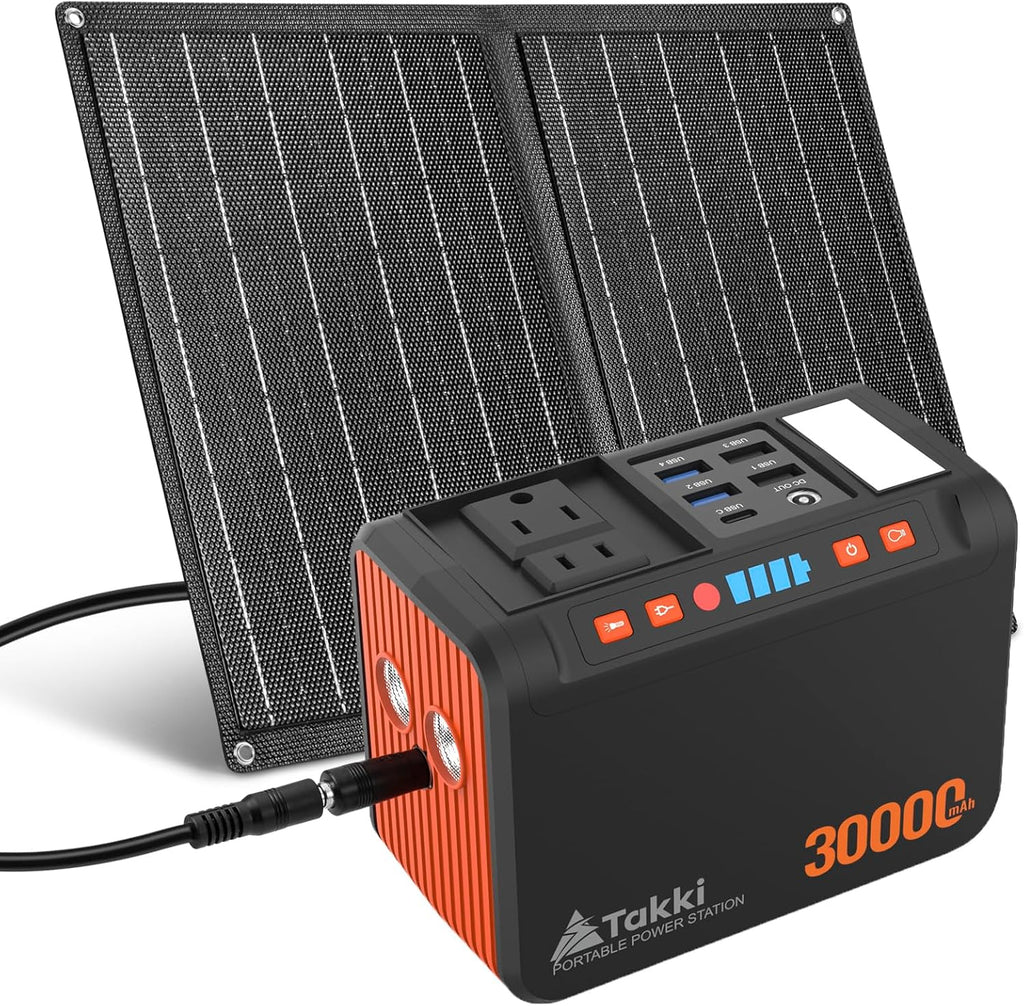 Takki 111Wh Portable Solar Generator Power Station