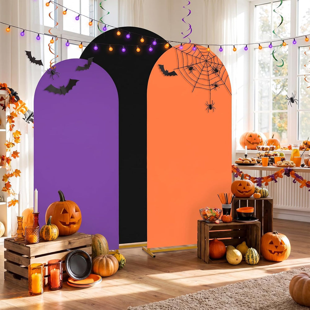 Halloween Arch Backdrop Covers Set of 3 Holiday Party Arch Covers