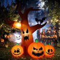7.9 FT Halloween Inflatable Spooky Tree Outdoor Decor with Built-in LED Lights, Blow Up Yard Decoration for Haunted House Garden Lawn Halloween Party