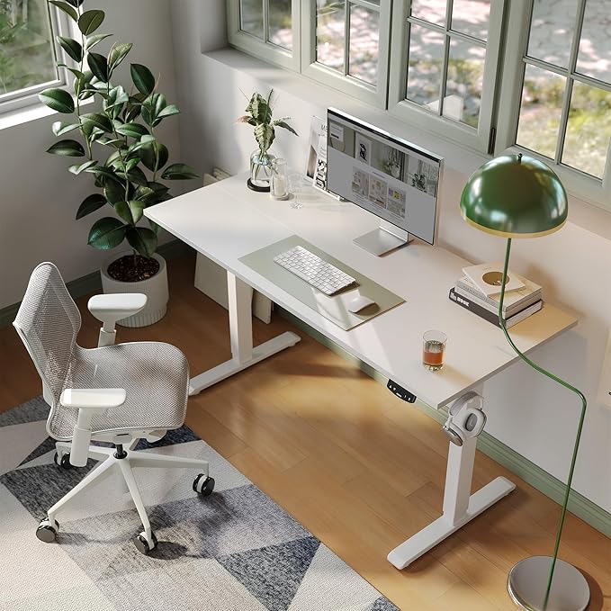Agilestic Electric Standing Desk, Large 63 x 24 Inches Height Adjustable Desk