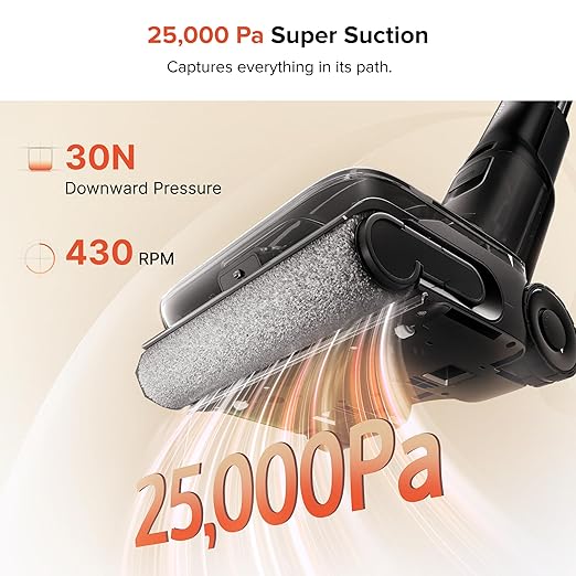 roborock F25 ACE Pro Foam Wet Dry Vacuum Cleaner, Cordless Vacuum Mop, 25000Pa