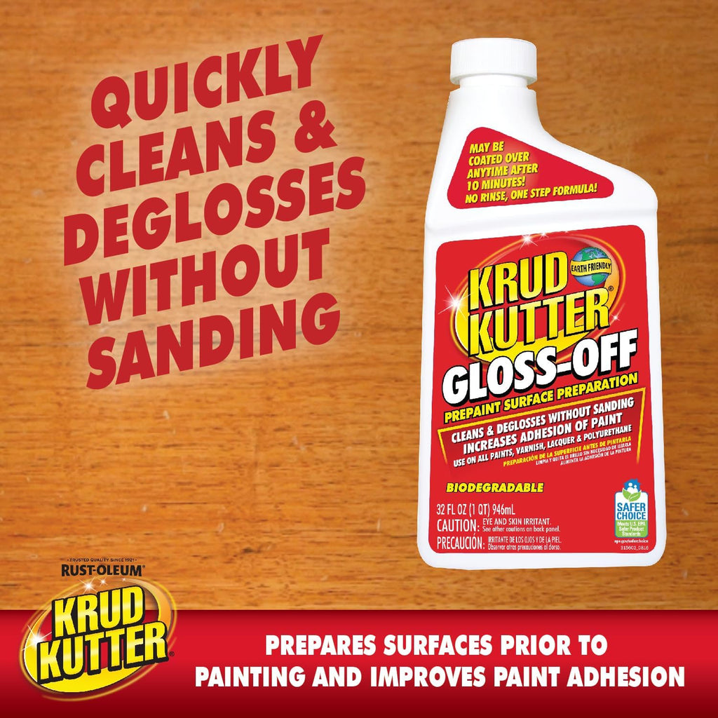 Krud Kutter GO326-6PK Gloss Off Prepaint Surface Preparation Cleaner, 32 oz, 6 Pack