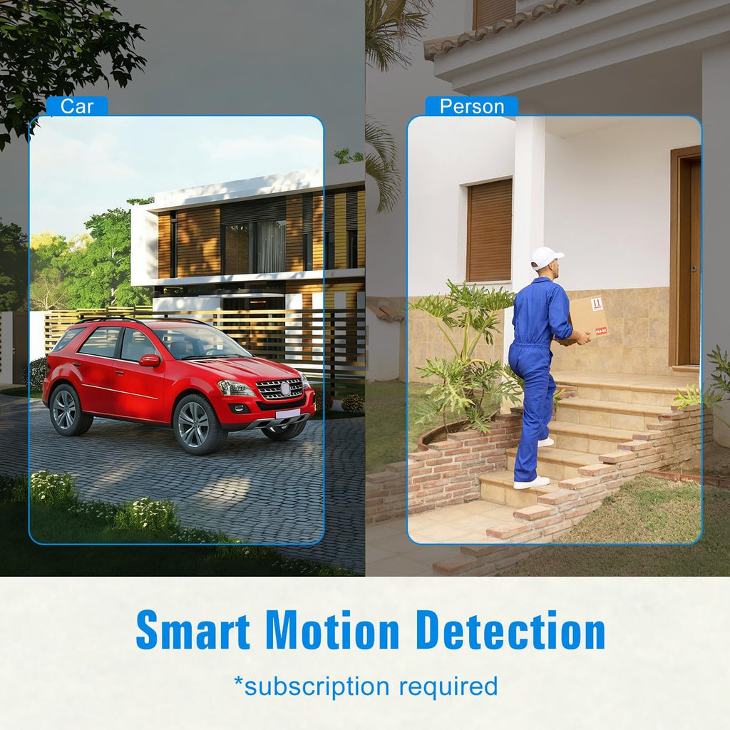 security cameras wireless outdoor, 2k cameras for home, side view