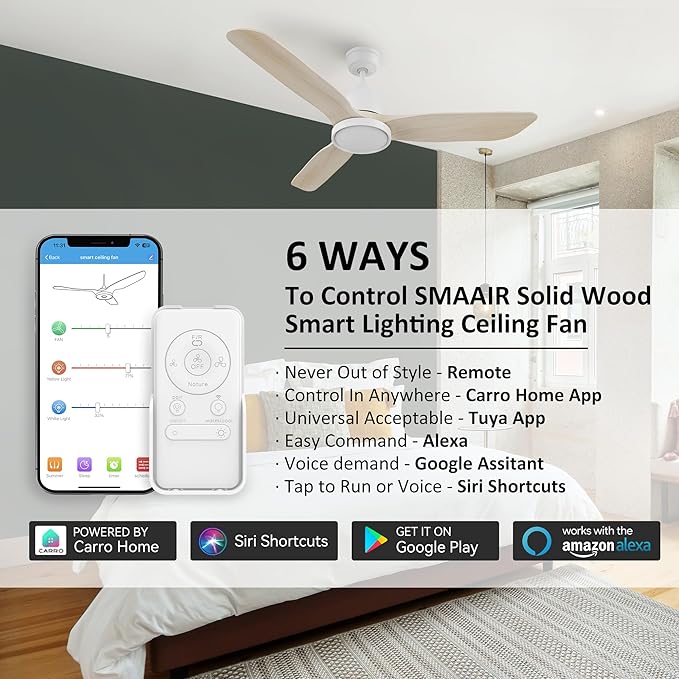 SMAAIR 52 inch Ceiling Fans