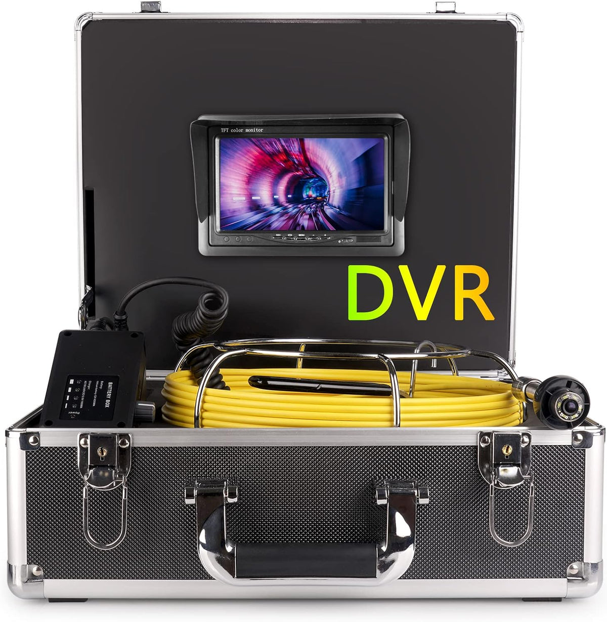 Sewer Camera 7″ Monitor Plumbing Snake Pipe Inspection Video Camera