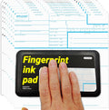 prismite Fingerprint Kit with Large Fingerprint Ink Pad and Fingerprint Cards, Applicable for FD-258, FPP2