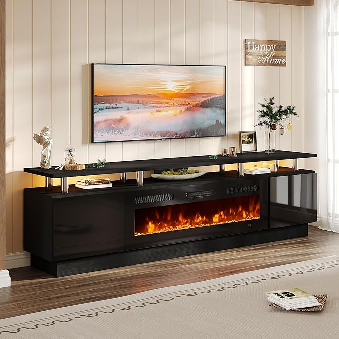 oneinmil 90'' Fireplace TV Stand