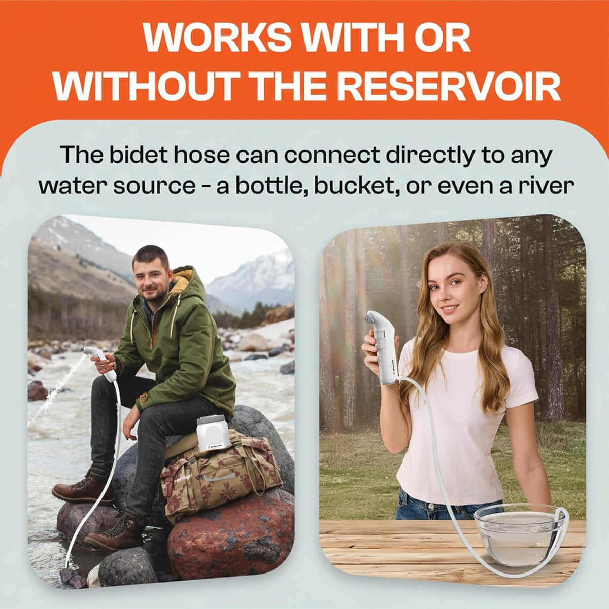 portable bidet for travel – electric high pressure, package contents