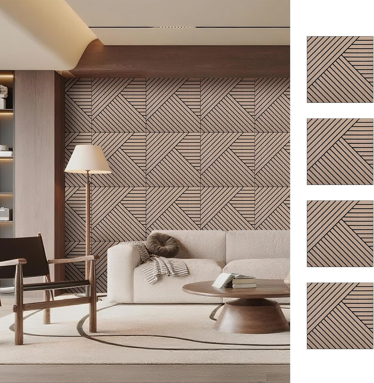 ARMURO 4 Packs Acoustic Wall Panels
