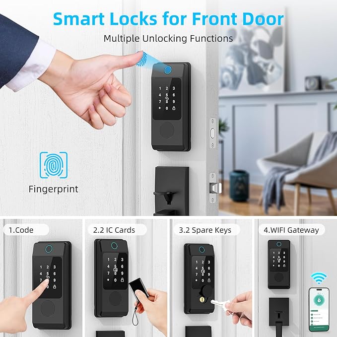 Miuedo WiFi Smart Locks for Front Door