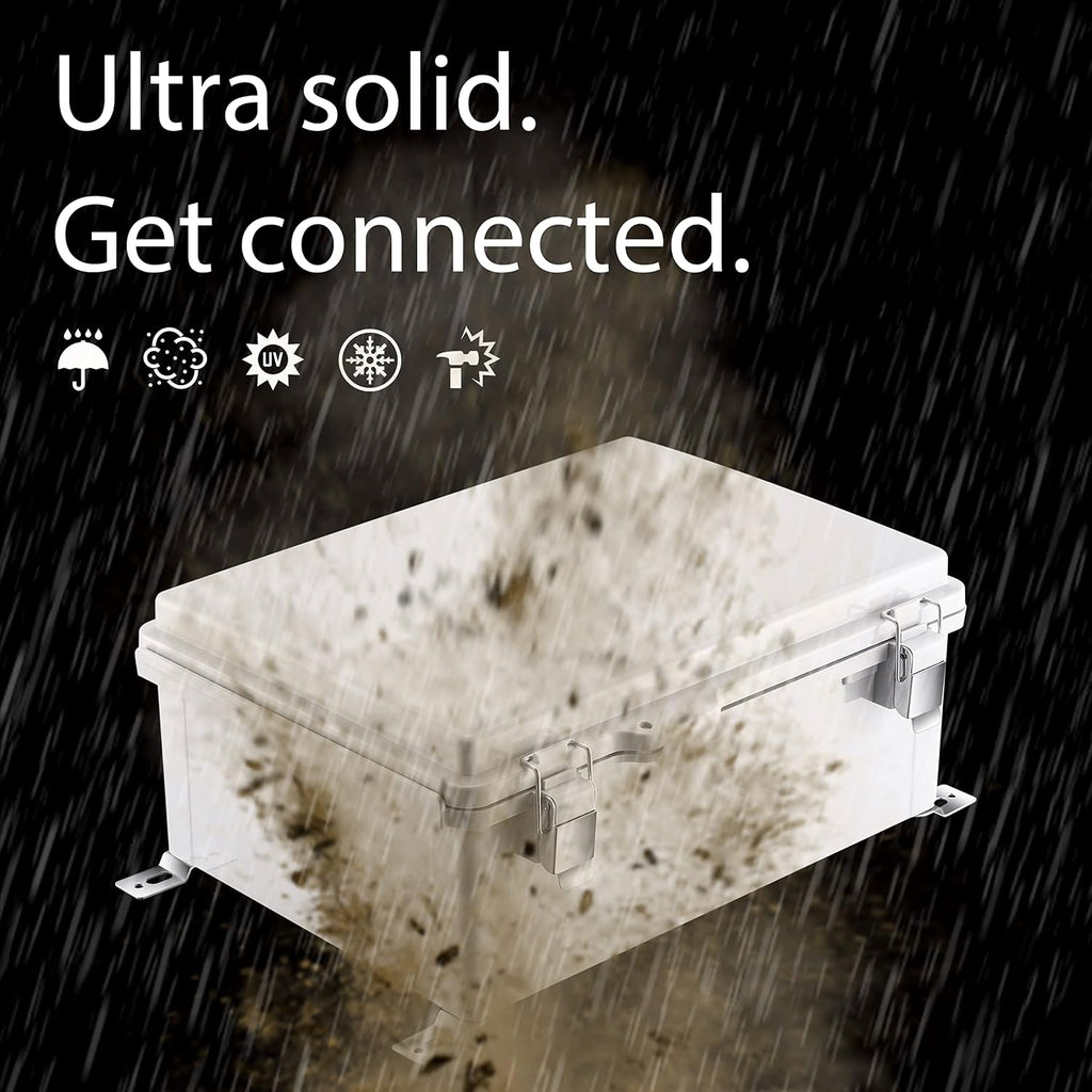 gratury junction box, ip67 waterproof plastic enclosure for shown in use