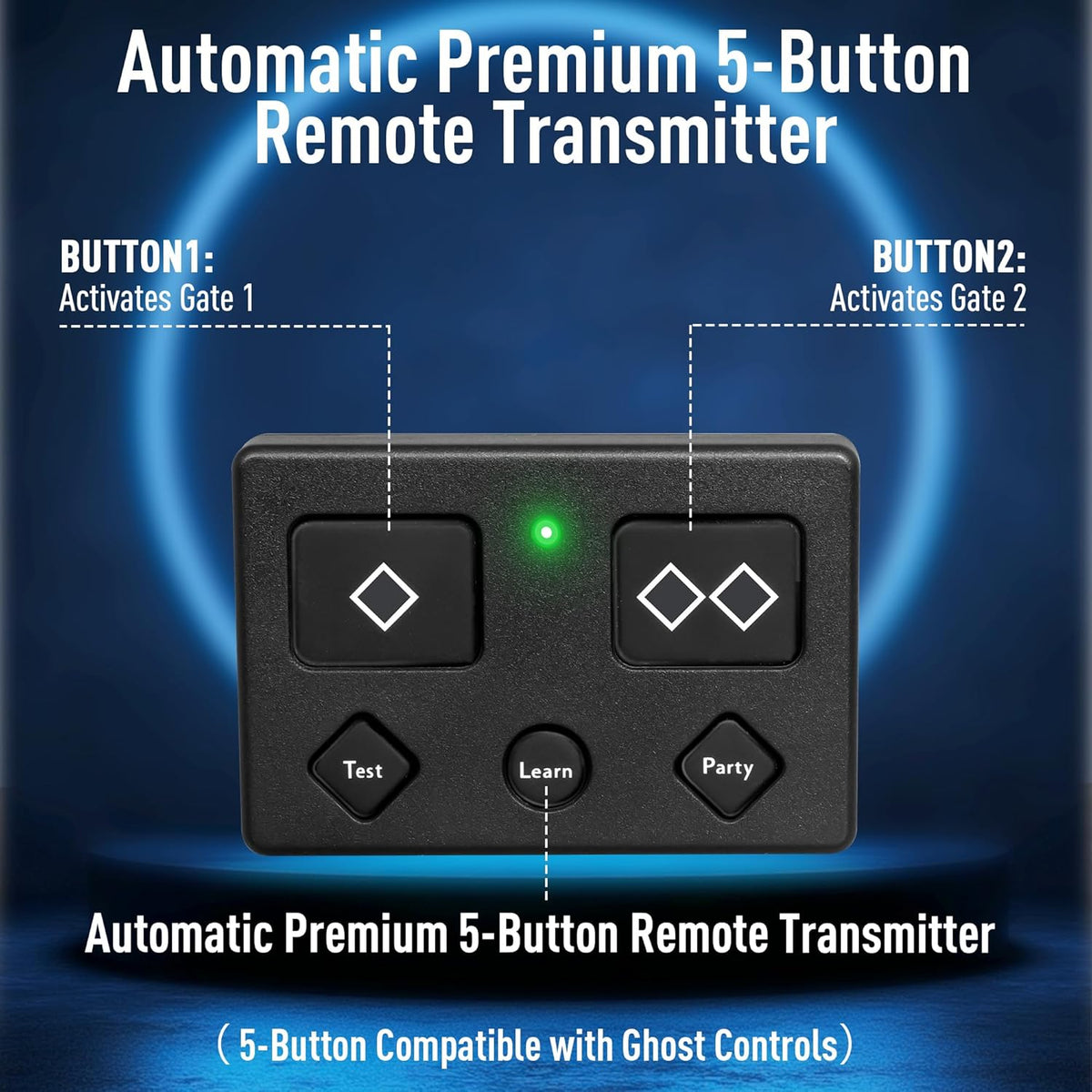 2 for ghost gate opener remote shown in use