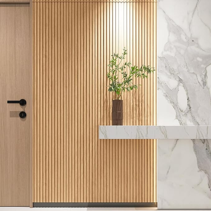 Art3d Slat Wood Wall Paneling for Interior and Ceiling Decoration