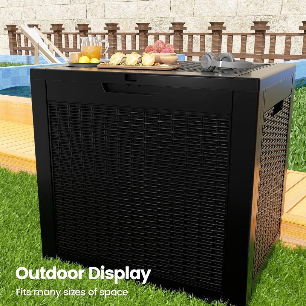 zapdos outdoor storage box, 31 gallon deck box, package contents