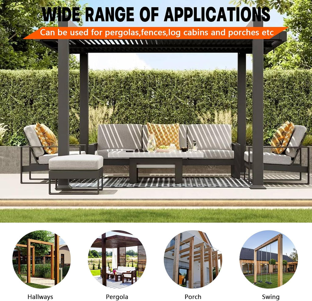 pergola diy bracket kits,2-way l shaped corner brackets showing dimensions