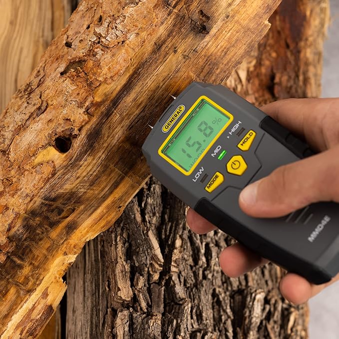General Tools MMD4E Digital Moisture Meter, Water Leak Detector, Moisture Tester
