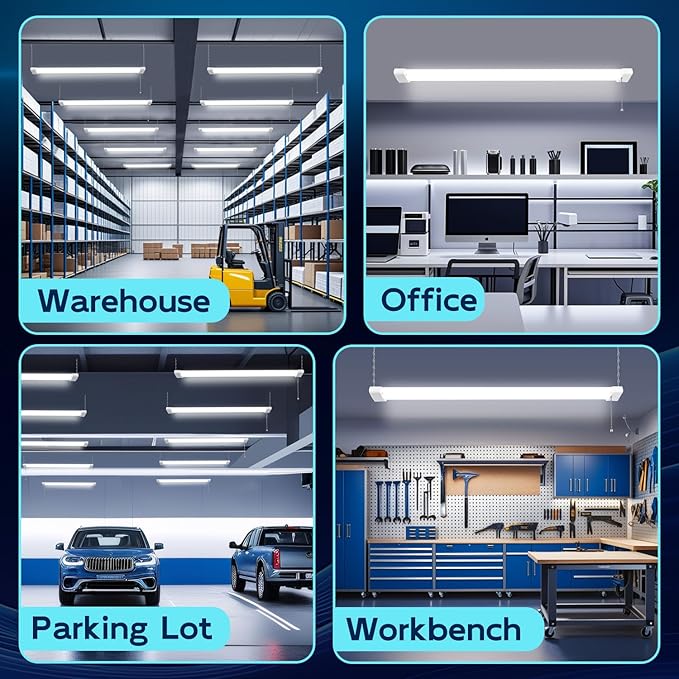 hykolity 1 Pack 4FT Linkable LED Shop Light