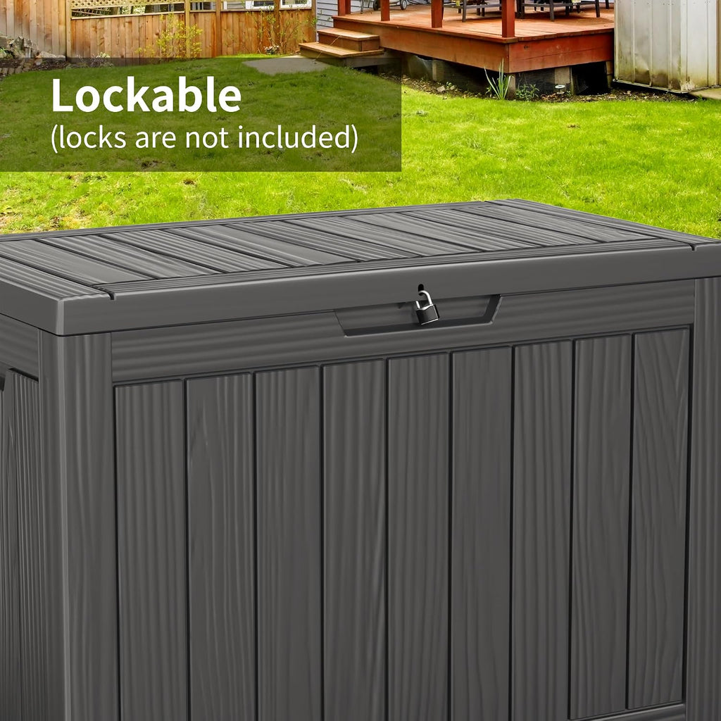 deck box large outdoor storage for patio furniture, package contents