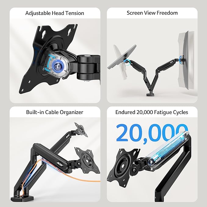 Acer Dual Monitor Arm, Computer Desk Arm
