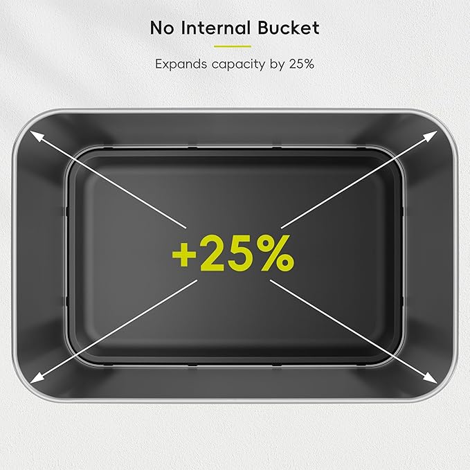EKO Mirage-T 50 Liter / 13.2 Gallon Touchless Rectangular Motion Sensor Trash
