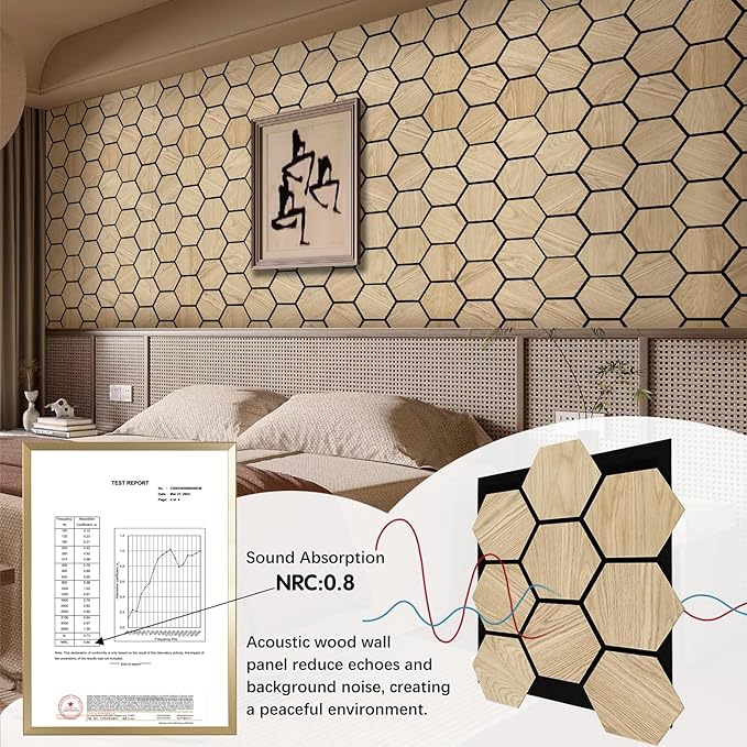 ARMURO Hexagon Wall Panels (4 PCS)