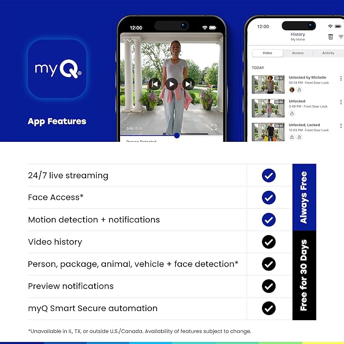 myQ Secure View™ 3-in-1 Smart Lock