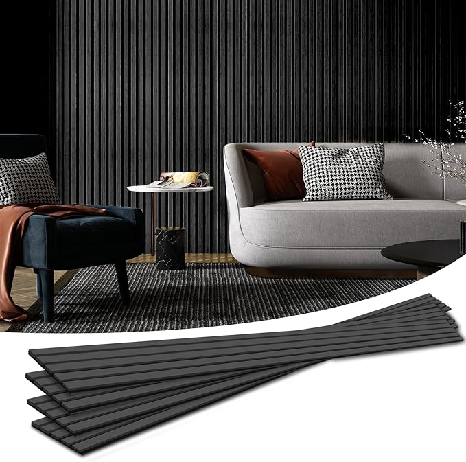 Art3d 4pcs-107 x 8in Slat Acoustic Panel