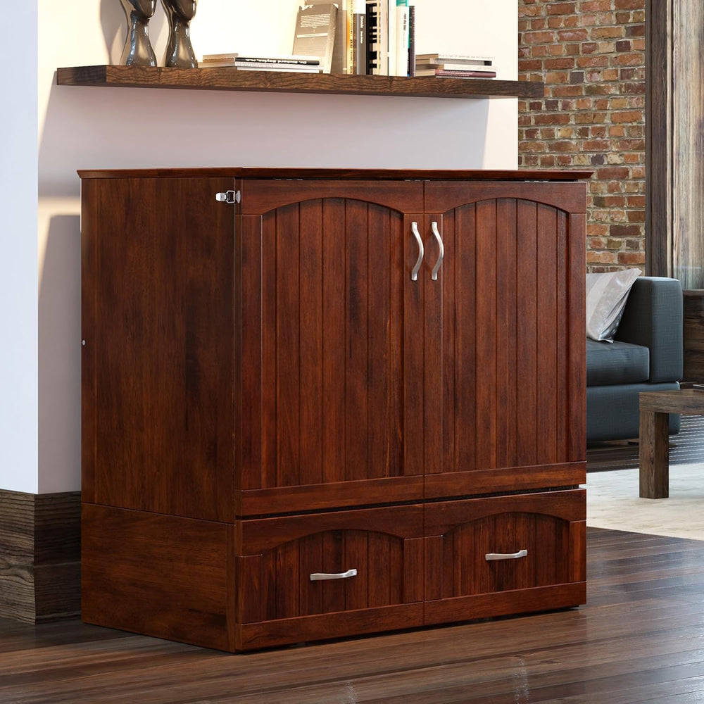 AFI, Southampton Murphy Bed Chest Twin XL with 6" Mattress & Drawer,...