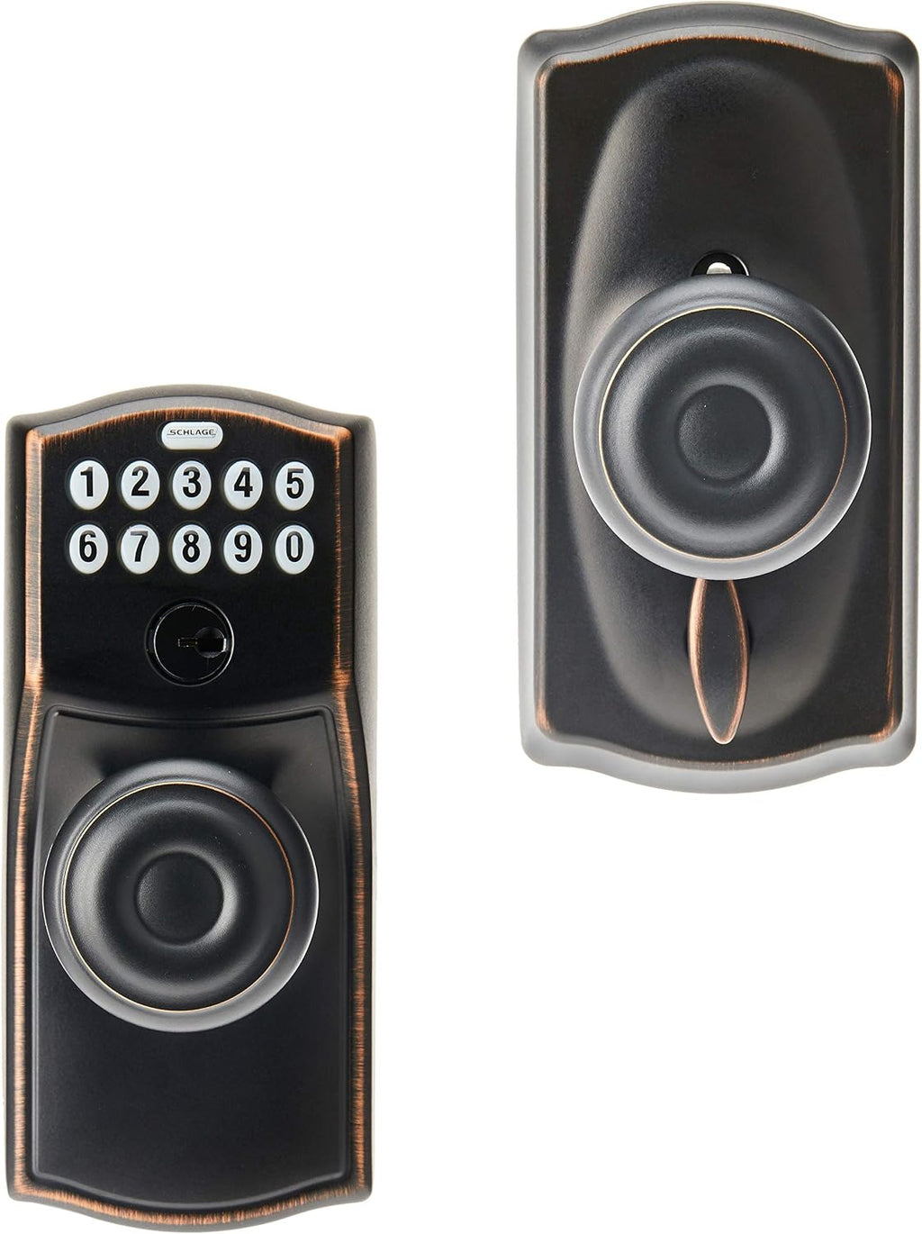 schlage fe595 cam 716 16-211 10-063 camelot by, side view