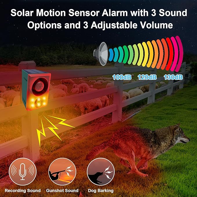 ChunHee Solar Outdoor Motion Sensor Alarm