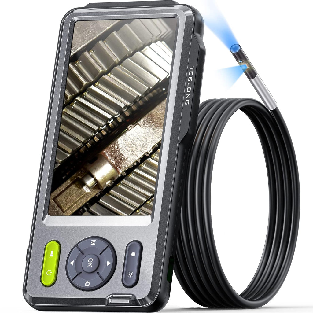 teslong 5mm dual lens borescope camera for home/automotive/pipe/car/wall shown in use