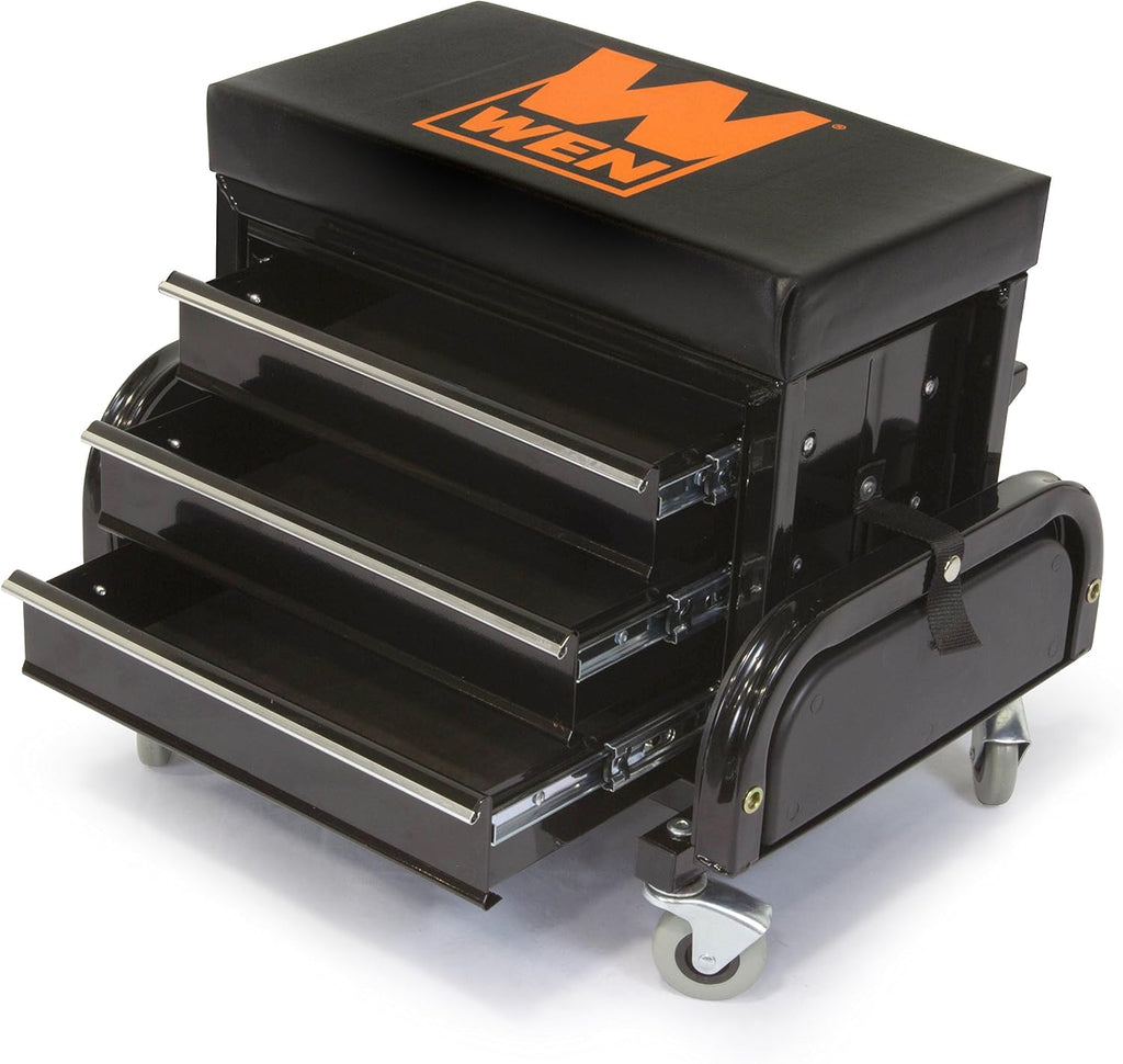 WEN GG1350 350-Pound Capacity Garage Glider Rolling Tool Chest Seat