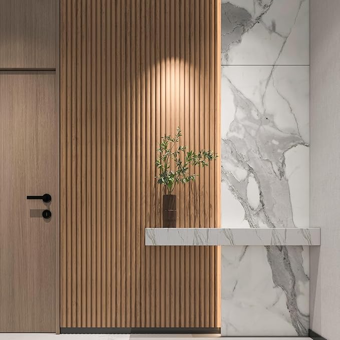 Art3d Fluted Wood Panel for Wall and Ceiling, Beaded Accent Molding for Home