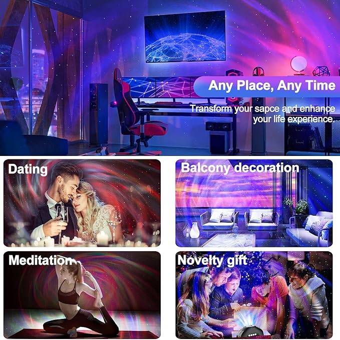 Galaxy Projector, CIMELR Star Projector Night Light