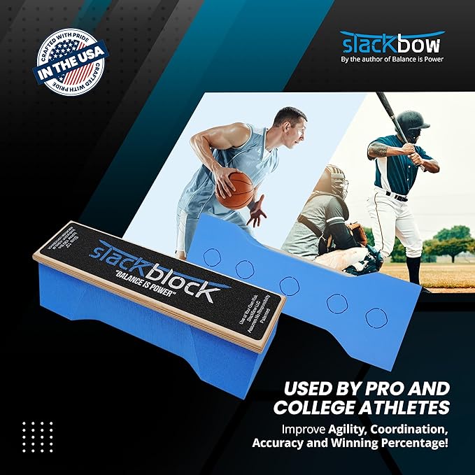 SlackBow SlackBlock Athletic Balance Trainer – Improve Balance, and Athletic