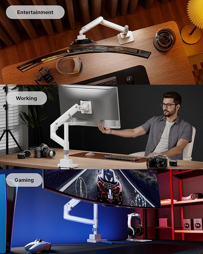 monTEK Heavy-Duty Single Monitor Arm