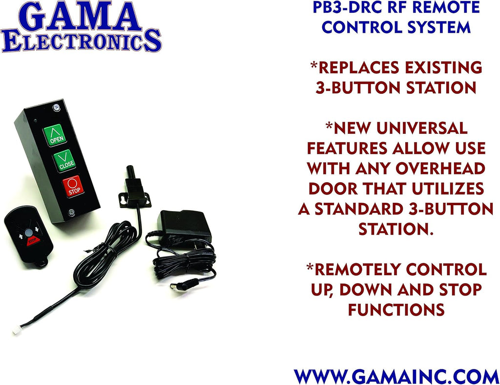 rf remote control system for commercial overhead doors shown in use