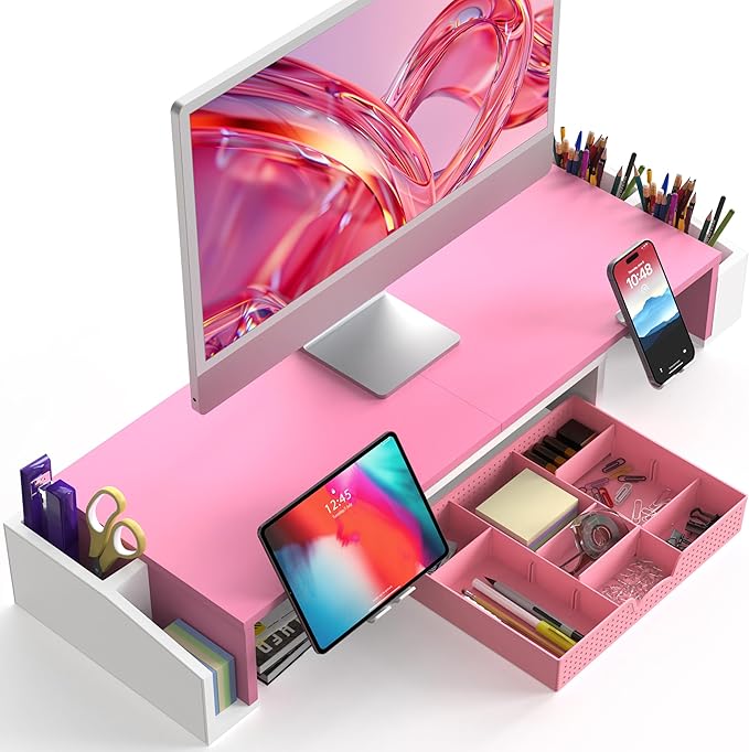 Simple Houseware Desk Dual Monitor Stand Riser