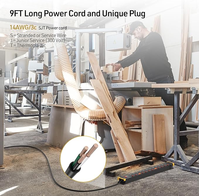 CRST Heavy Duty Metal Power Strip