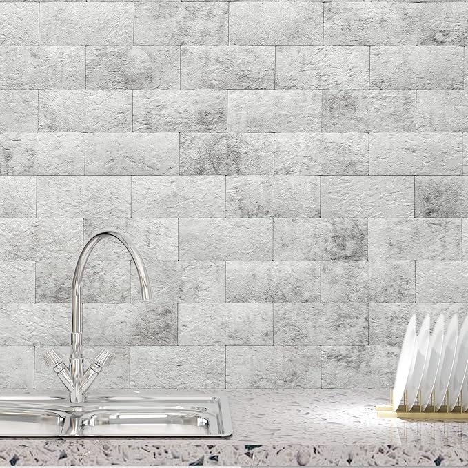 Art3d 102-Piece Backsplash Tile Peel and Stick