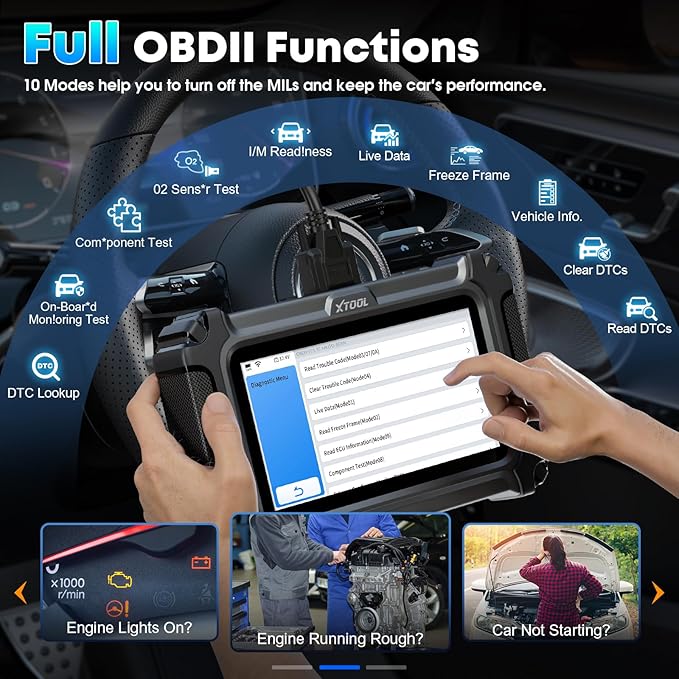 XTOOL D6 OBD2 Scanner, 2026 Full System Diagnostic Scan Tool, Free Update Car