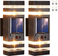 Delicavy 2 Pack Solar Outdoor Wall Lights