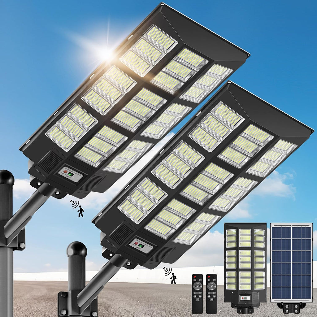 OKPRO 10000W Solar Street Lights Outdoor