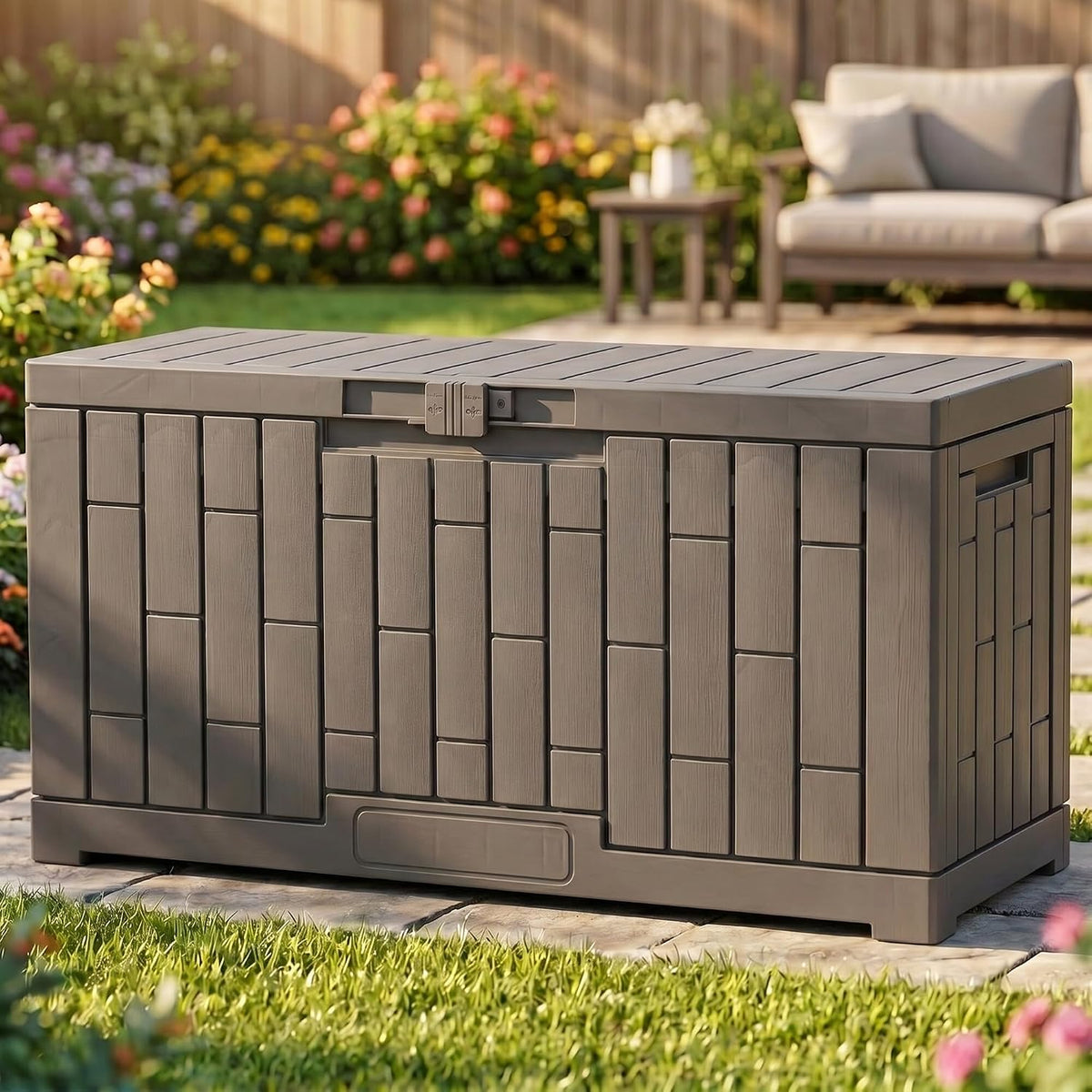 YITAHOME 60 Gallon Resin Deck Box