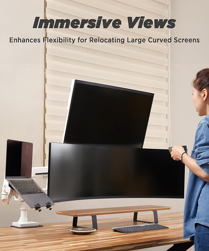 ULTRARM Heavy Duty Monitor Arm for Ultrawide Monitors up to 57" and 44 lbs