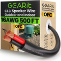 GEARit Outdoor Speaker Wire CL3 Rated, 16 Gauge Speaker Wire, Speaker Cable 500