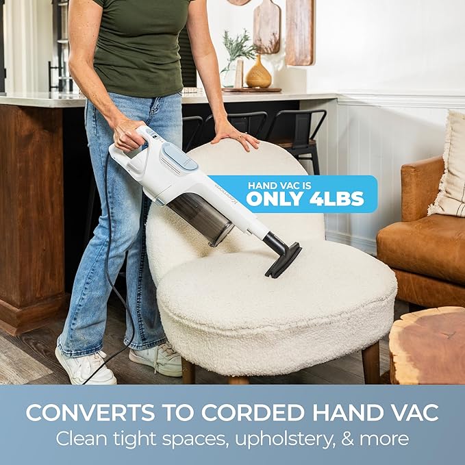 Kenmore CS2015 200 Series Corded Stick Vacuum, Detachable Hand Vac