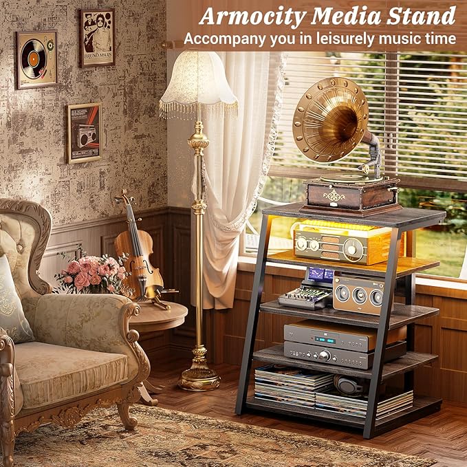 Armocity 5-Tier AV Media Stand