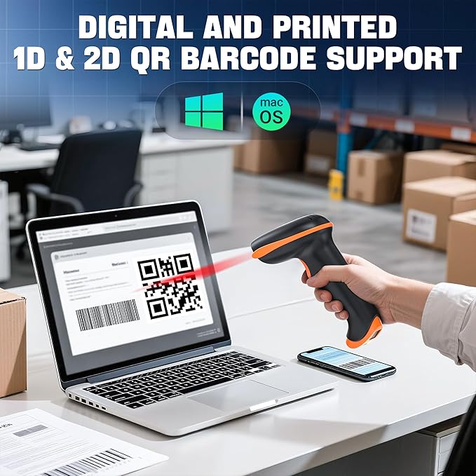 Tera 1D 2D QR Barcode Scanner